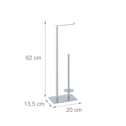 Standing toilet paper holder