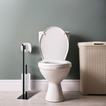 Standing toilet paper holder