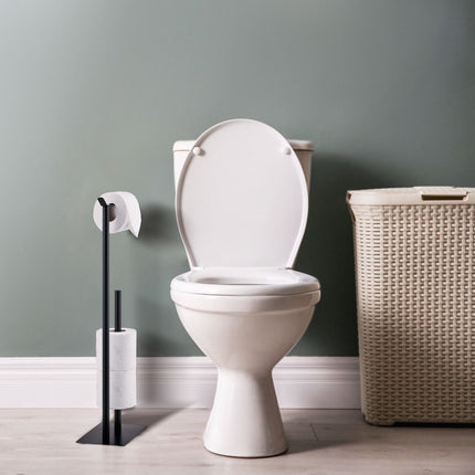 Standing toilet paper holder