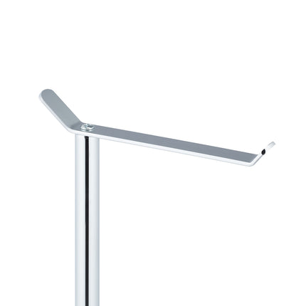 Standing toilet paper holder in silver