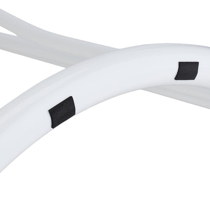 Porte-serviettes sur pied blanc