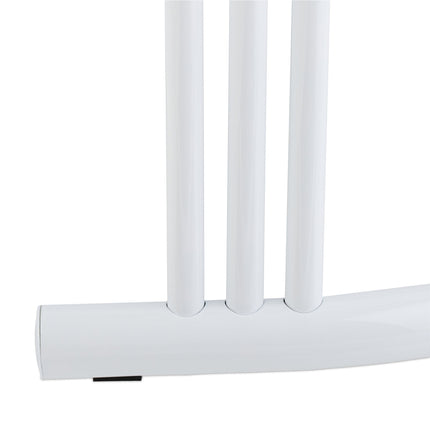 Porte-serviettes sur pied blanc