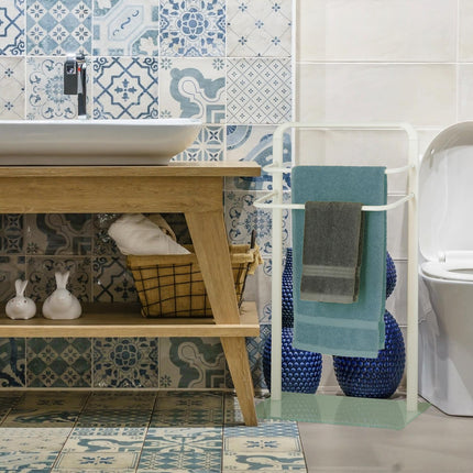 Standing towel rail with 3 bars