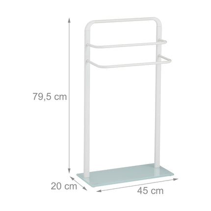 Standing towel rail with 3 bars
