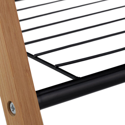 Porte-serviettes sur pied avec étagère