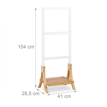 Porte-serviettes sur pied à trois bras