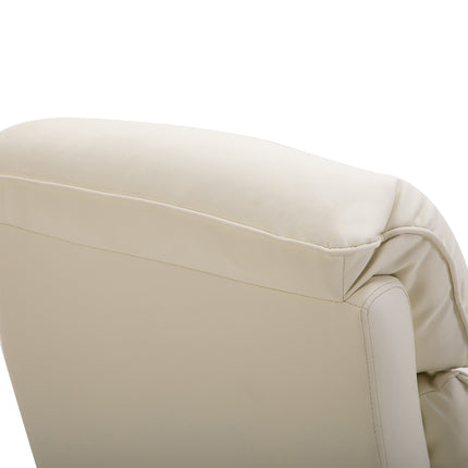 Elektrischer Relaxsessel, Lederimitat beige