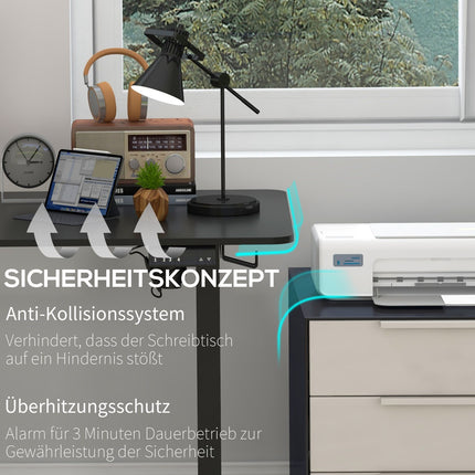Elektrischer Stehschreibtisch, Antikollision, höhenverstellbar