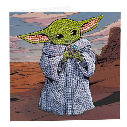Star Wars krystalová mozaika "Card Grogu"