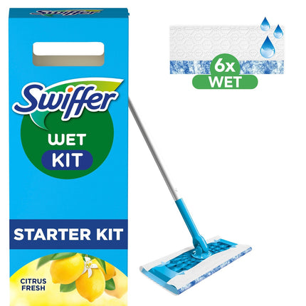 Starter-Kit 1 Reinigungsmopp + 6 feuchte Tücher