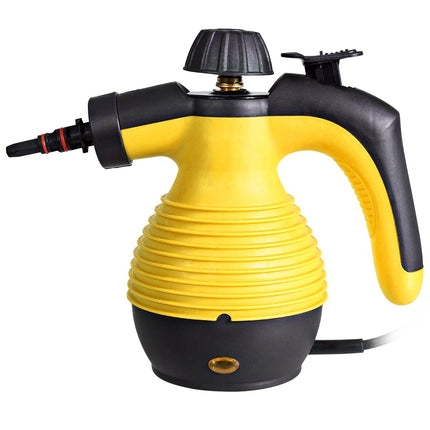 Dampfreiniger Handheld 9-teiliges Zubehörset und sicheres Design Dampfreinigung gelb