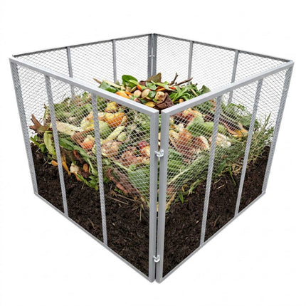 Steel Compost Bin, 800L Capacity, Open Design