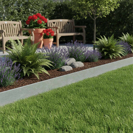 Steel Garden Bed Edging – Flexible, Weed Barrier