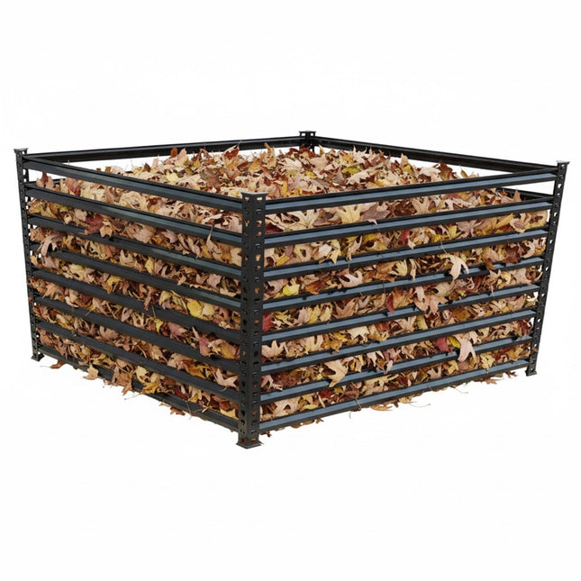 Steel Garden Composter, Open Slatted Design, Easy Assembly