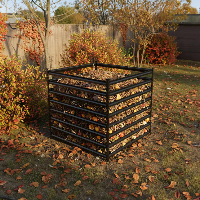 Steel Garden Composter, Open Slatted Design, Easy Assembly