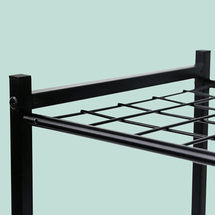 Steel Garden Tool Rack for 35 Tools – Black