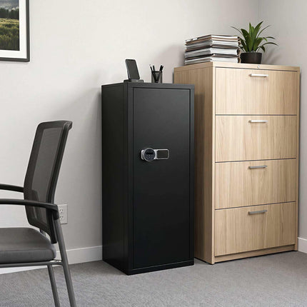 Steel Gun Safe with Electronic Lock, 6 Rifle Capacity