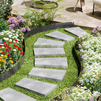 Steel Landscape Edging, 5-Pack 39 x 4 in, Black