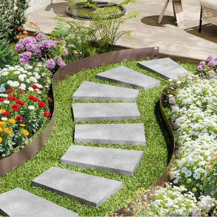 Steel Landscape Edging, Rust-Resistant, Bendable 5 Pack 39 x 3 in