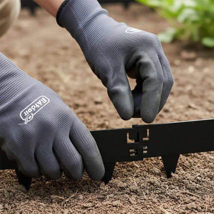 Steel Lawn Edging, Flexible Garden Border, Weed Barrier
