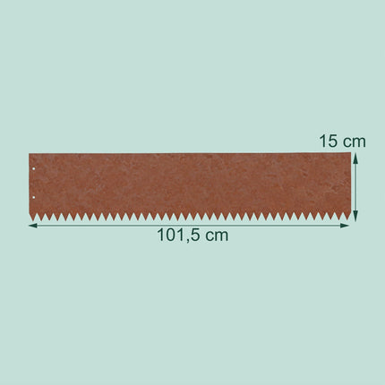 Stahl Rasenkante – Rost-Optik, Flexible Gartenbegrenzung