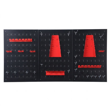 Steel Pegboard Tool Organizer, Wall-Mount Hooks Set