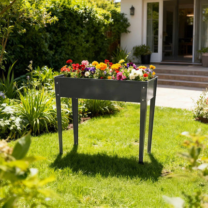 Erhöhtes Gartenbeet aus Stahl – Rostbeständig, für den Außenbereich