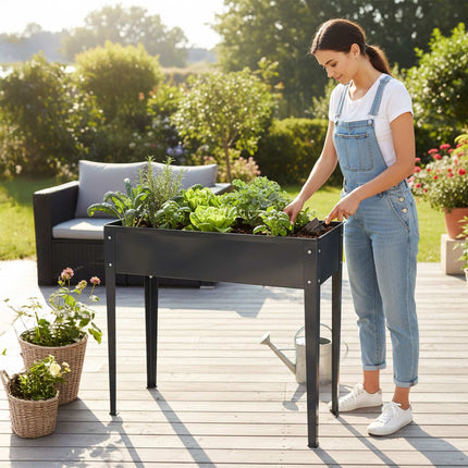 Erhöhtes Gartenbeet aus Stahl – Rostbeständig, für den Außenbereich