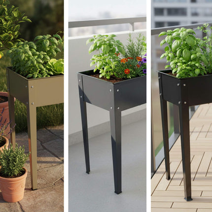 Erhöhtes Gartenbeet aus Stahl – Rostbeständig, für den Außenbereich