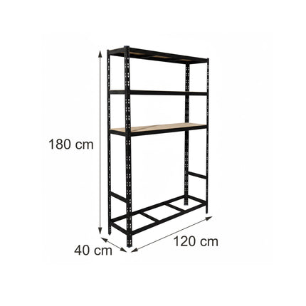 Steel Tire Rack, 3-Shelf Adjustable Garage Storage