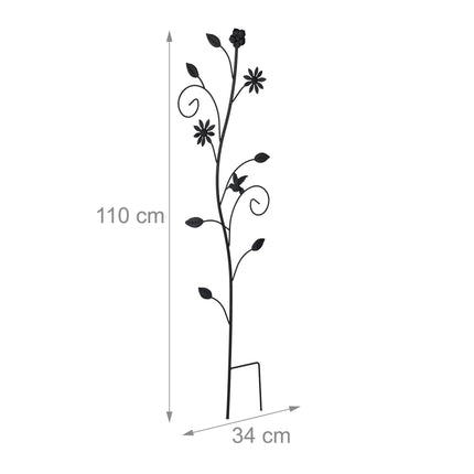 Stahlspalier für Kletterpflanzen, Blumendesign