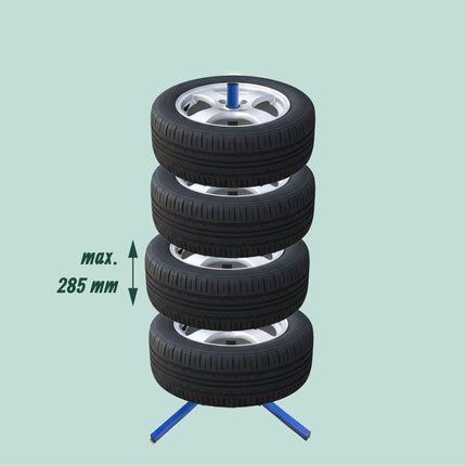 Steel Tyre Rack – Holds 4 Tyres, Up to 285mm Wide