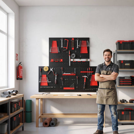 Stahl-Wand-Werkzeuglochplatte mit Haken-Set