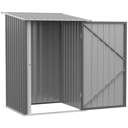 Abschließbarer Garten-Metallschrank, Schönes Dach, 0,92 m², Grau