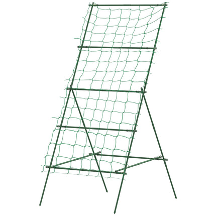 Rostfreies A-förmiges Gartenspalier aus Stahl, 101x133x227 cm