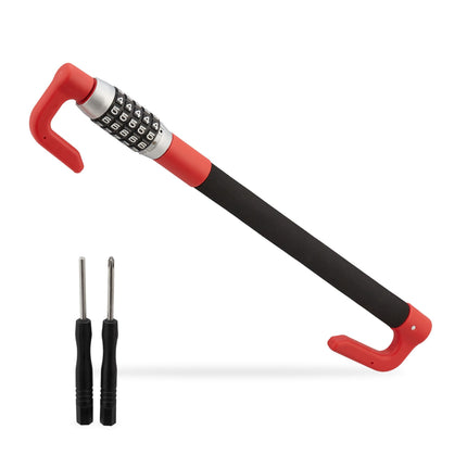 Steering wheel lock with number combination