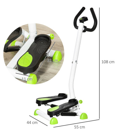 Stepper with LCD, Handle - Steel, Supports 100 kg
