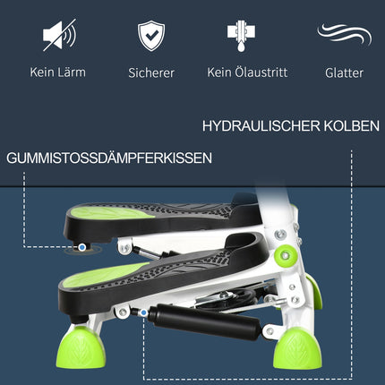 Stepper with LCD, Handle - Steel, Supports 100 kg
