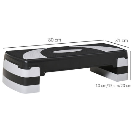 Verstellbarer Aerobic Stepper, 3 Höhen, 150 kg Tragkraft