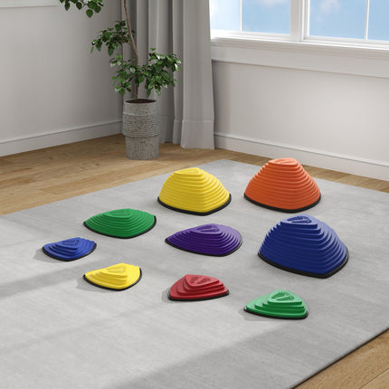 Stepping Stones Set, Non-Slip, Indoor/Outdoor, Stackable