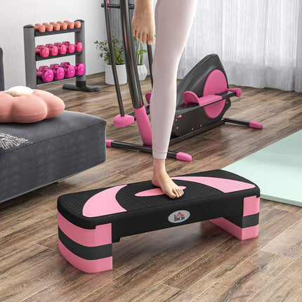 Höhenverstellbarer Aerobic Stepper, 3 Stufen, 150 kg Tragkraft