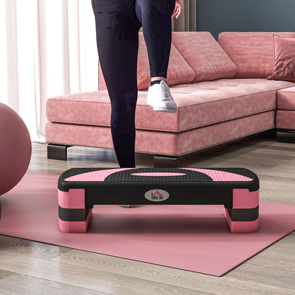 Höhenverstellbarer Aerobic Stepper, 3 Stufen, 150 kg Tragkraft