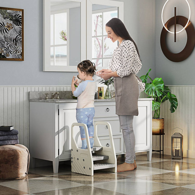 3-stufiger Hocker für Kinder, verstellbar, rutschfest
