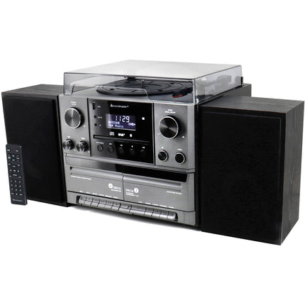 Stereo-Musikcenter MCD5600 mit DAB+/UKW-Radio, CD/MP3, Plattenspieler, Doppelkassette, USB, Bluetooth