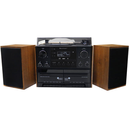 Stereo-Musikcenter MCD5600 mit DAB+/UKW-Radio, CD/MP3, Plattenspieler, Doppelkassette, USB, Bluetooth