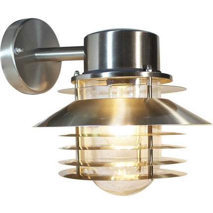 Applique murale Stig Down douille E27 IP44 Aluminium