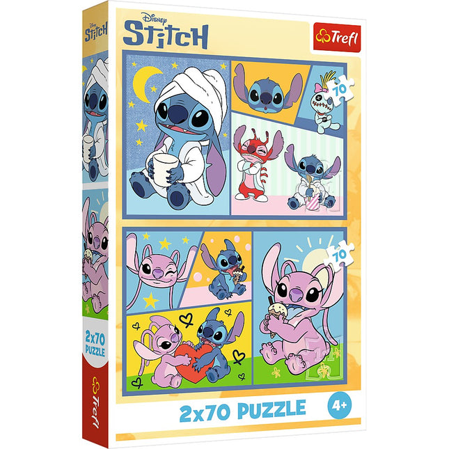 Stitch-Puzzle-Set, 2 Packungen mit je 70 Teilen