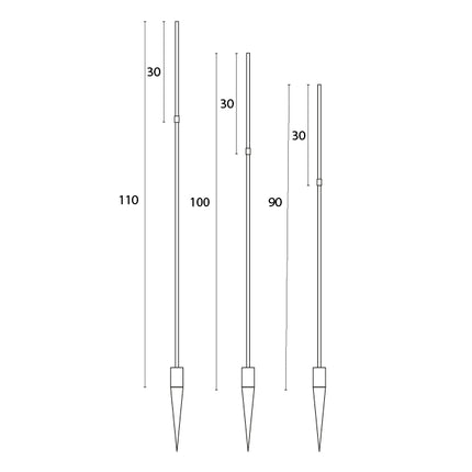Stix Drei schmale Design-Lichtstrahlen