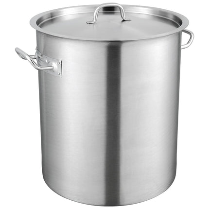 Stockpot 42 Qt 18-8 Stainless Steel With Lid, Commercial