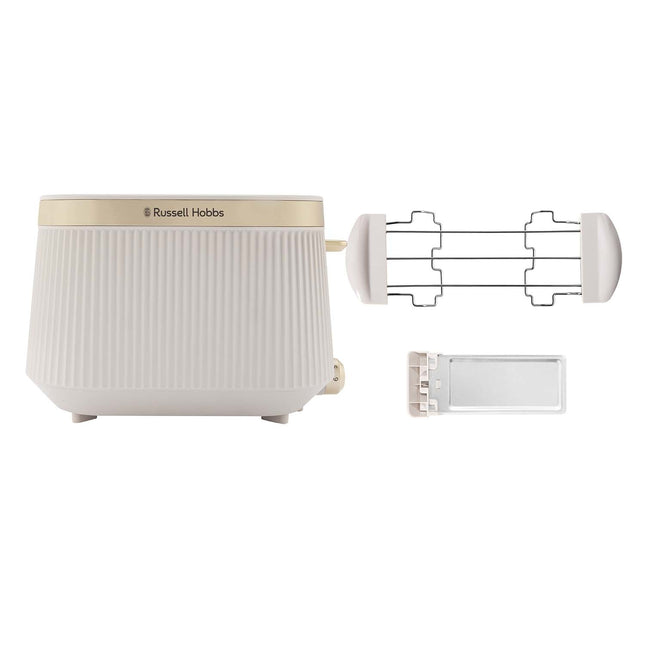 Steinfarbener Toaster, 1,25 l Fassungsvermögen